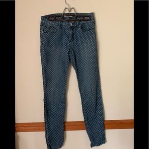 Pac Sun: Bullhead Polka Dot Skinny Jeans